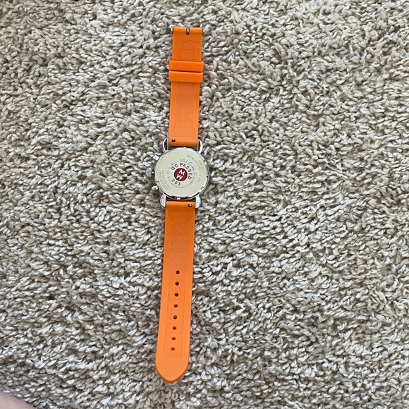 Michele Watch with Orange Strap and Colorful Dial - Picture 3 of 9